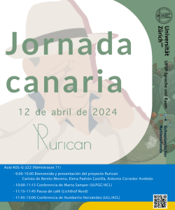 Cartel Rurican. Jornada Canaria 2024.